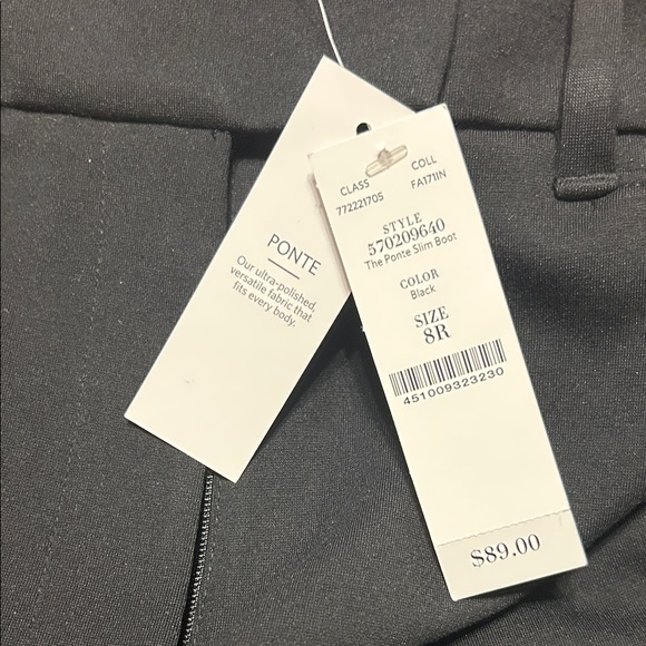 White House Black Market Black Boot Cut Pants - Picture 4 of 5